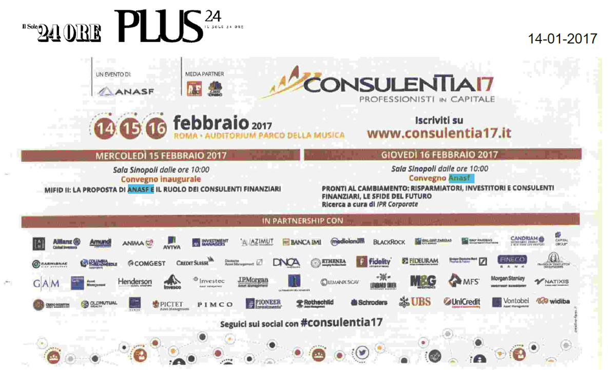 La pubblicità di ConsulenTia17 Roma su Plus24